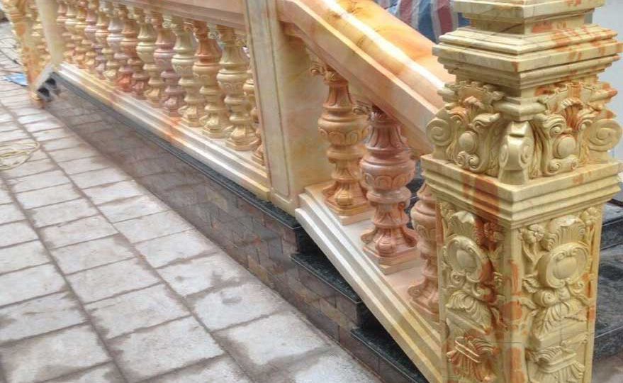 66 mẫu lan can lục bình trụ đá hoa cương đẹp